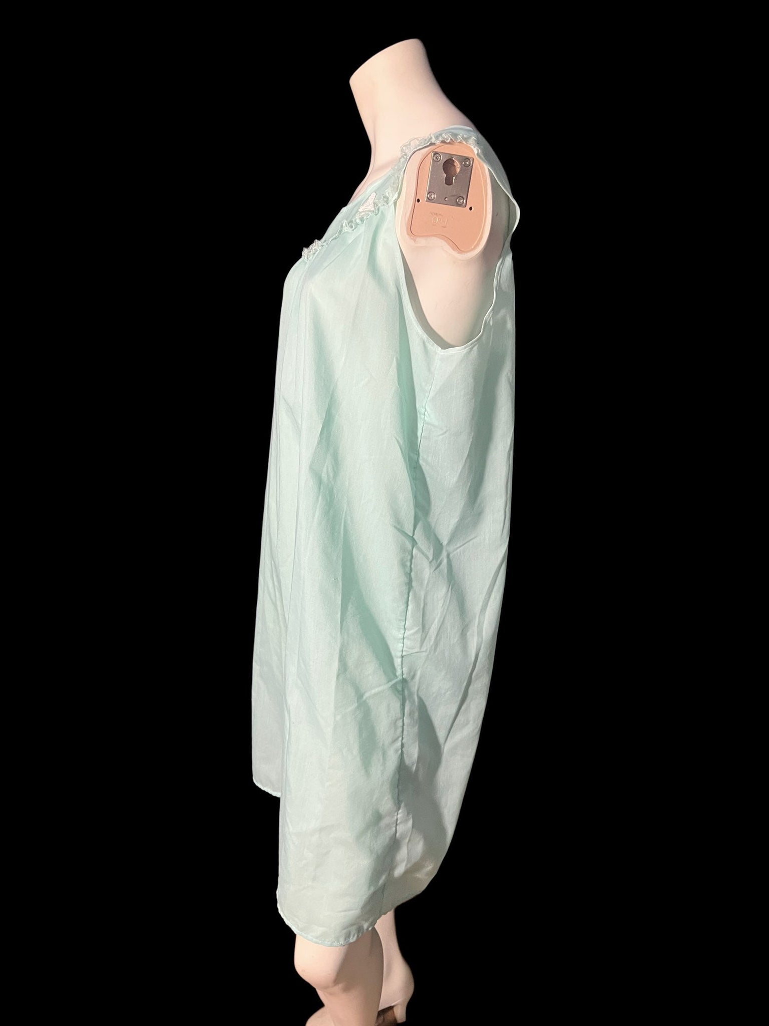 Vintage 60's turquoise nightgown Philmaid M