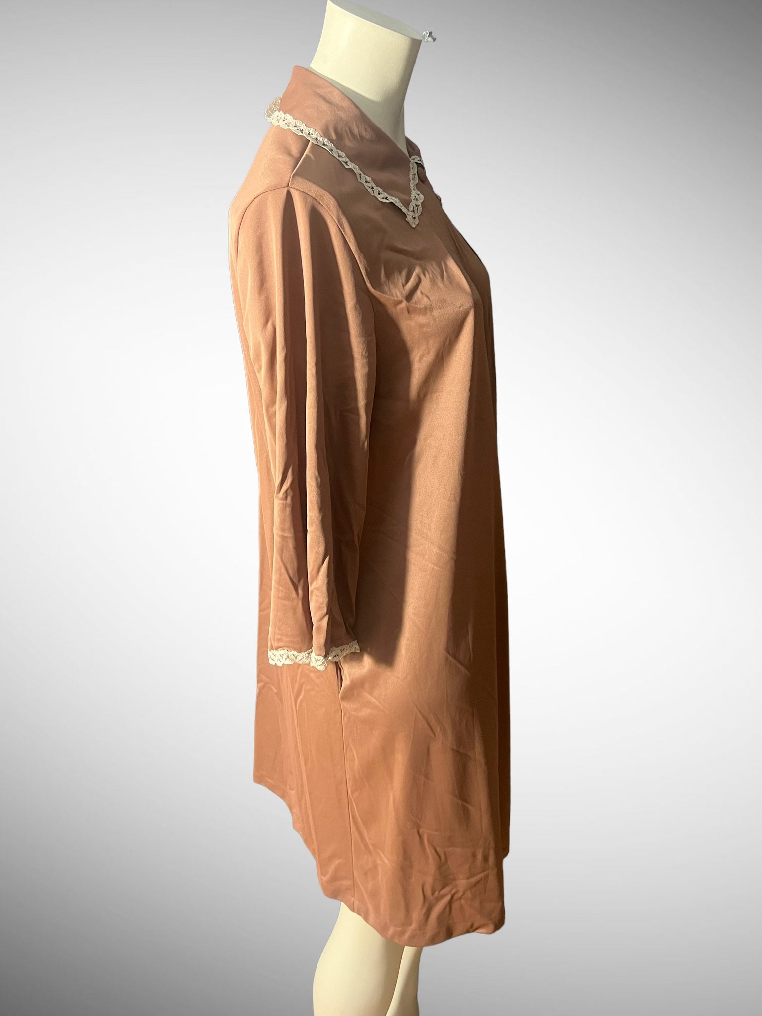Vintage brown 60's robe L Vanity Fair 38