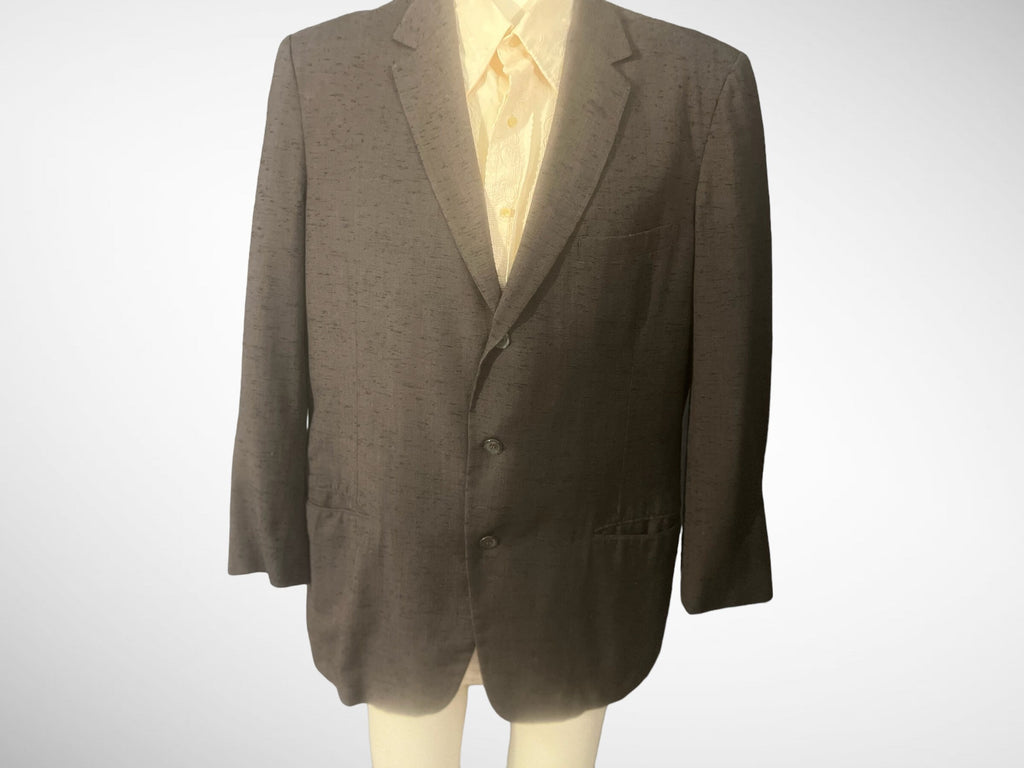 Vintage 60's brown Mirro Lite suit jacket 42