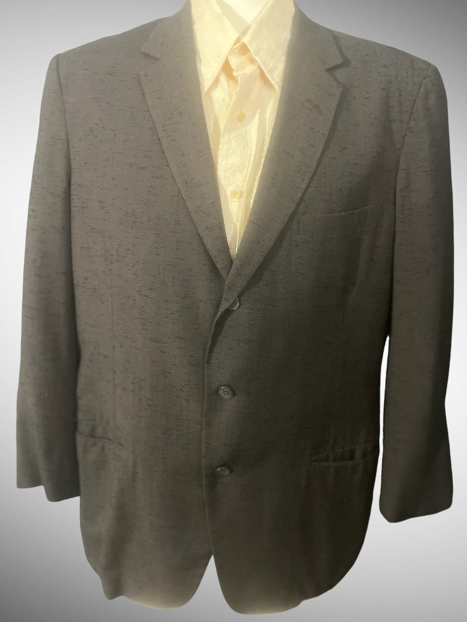 Vintage 60's brown Mirro Lite suit jacket 42