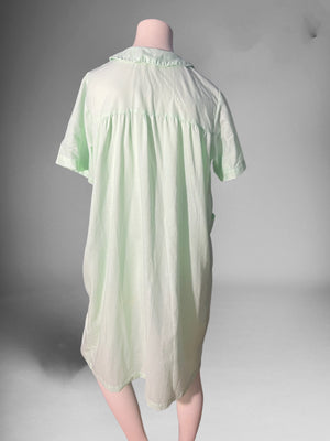 Vintage cotton green robe Carole M