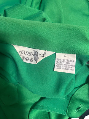 Vintage 70's green shirt Featherlock by Enro sz L