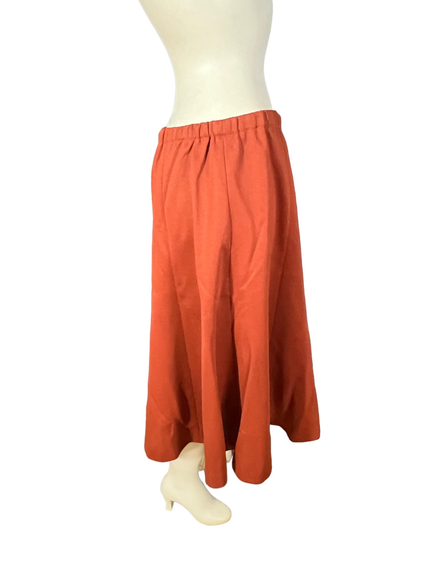 Vintage 70's rust skirt L XL