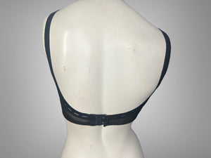 Vintage 50's black bra lingerie Charmode 32 B