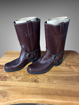 Vintage dead stock Sears brown harness boots 8.5 D 10 women