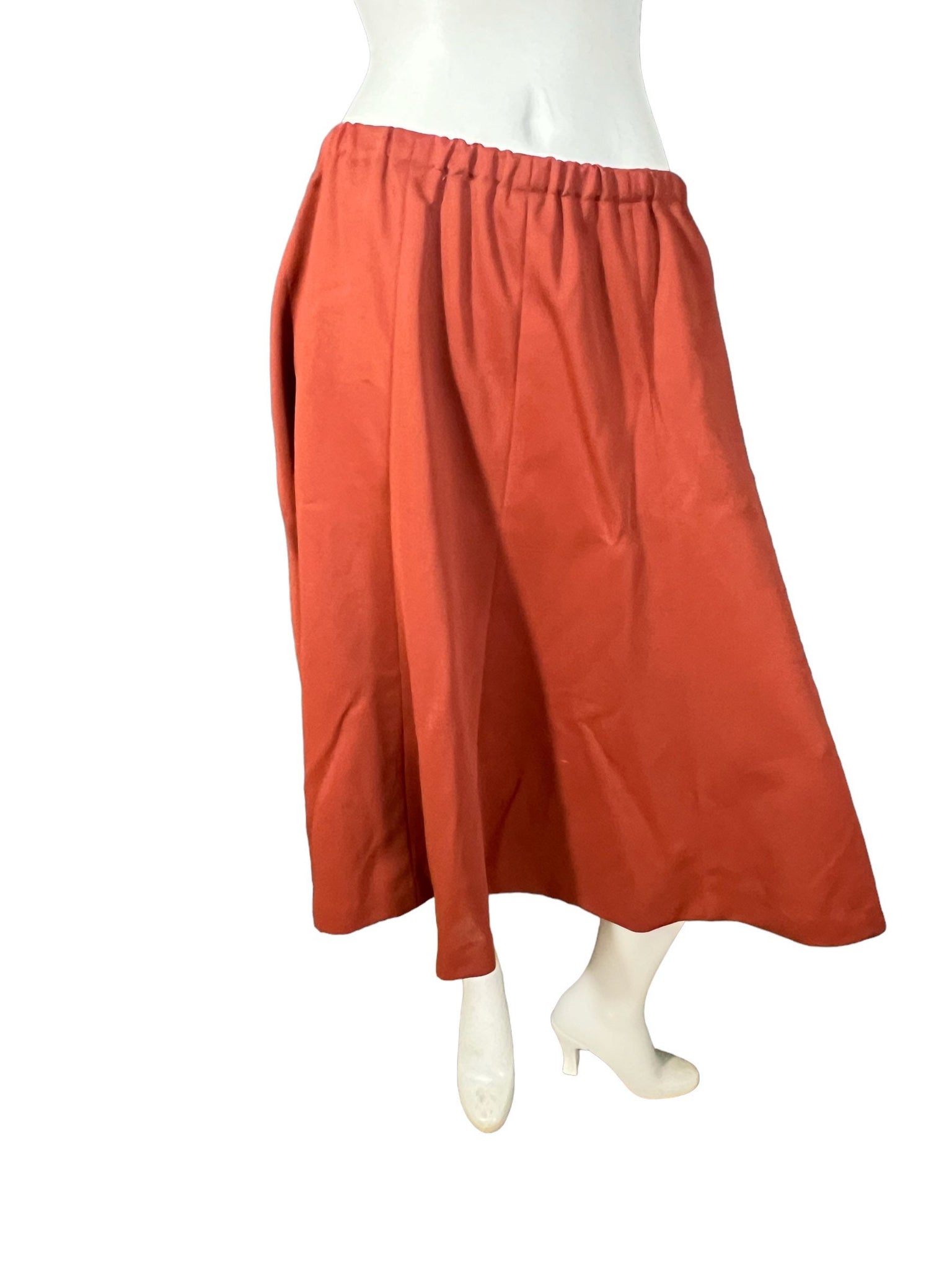 Vintage 70's rust skirt L XL