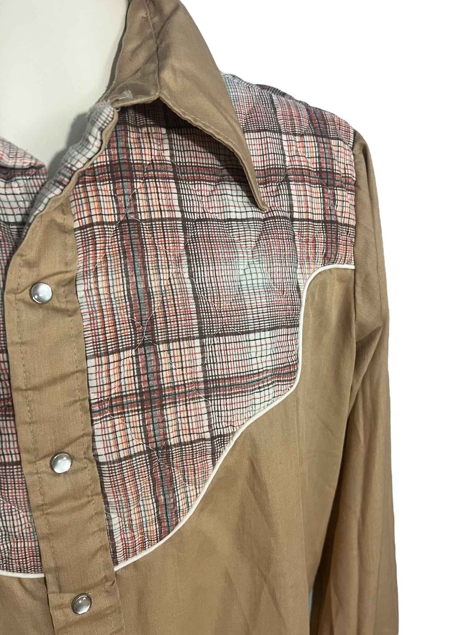 Vintage 70's Sears cowboy western shirt XL