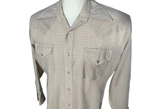 Vintage 70's Ely Wagon Boss western shirt L XL