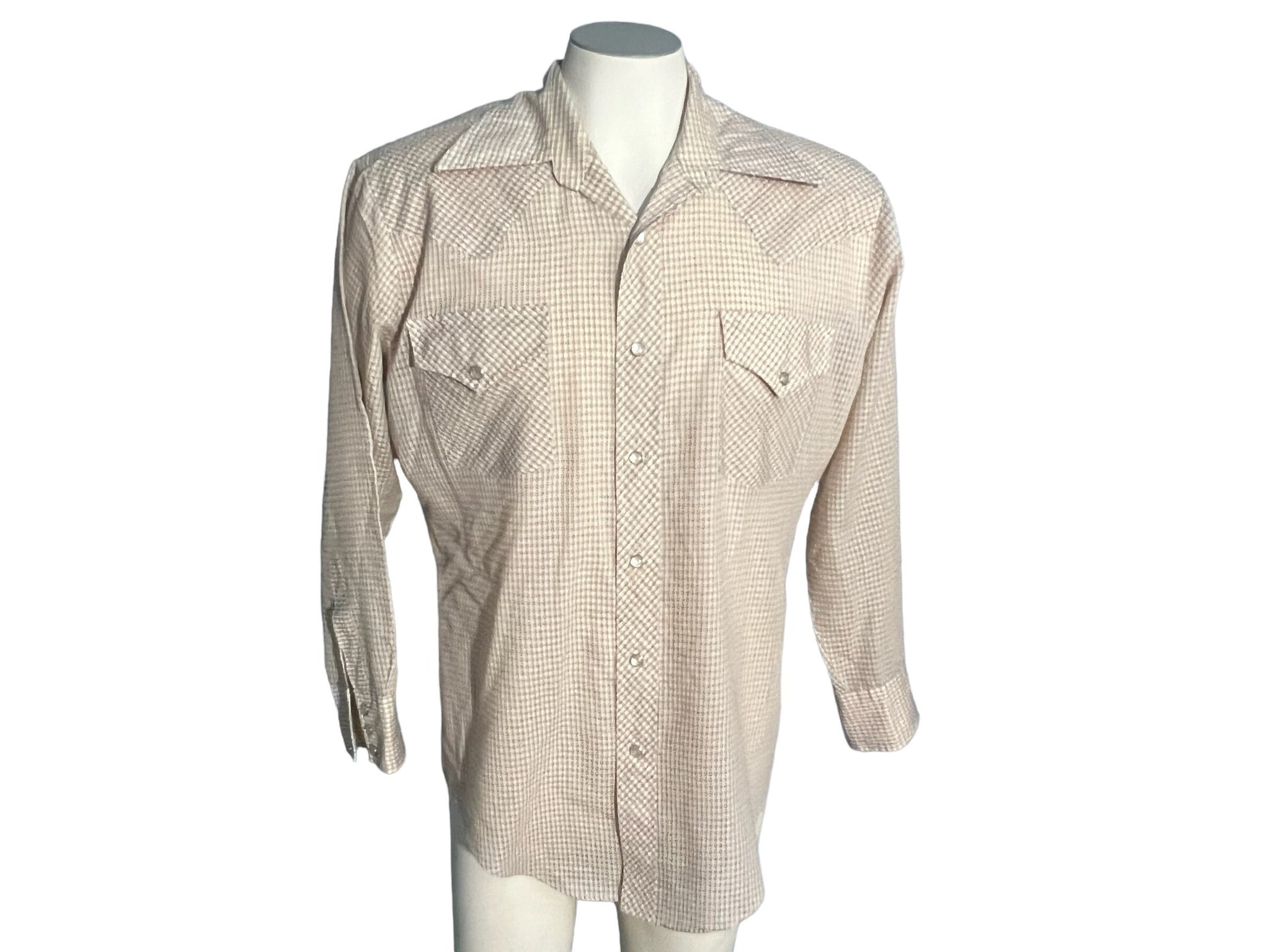 Vintage 70's Ely Wagon Boss western shirt L XL