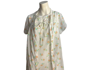 Vintage Philmaid cotton nightgown robe set M