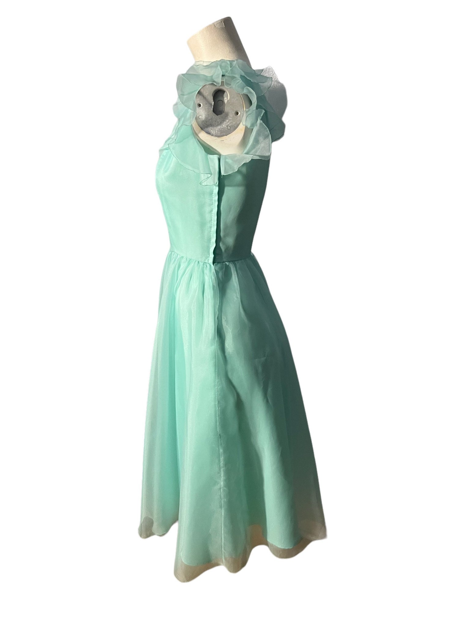 Vintage 60's turquoise party dress S