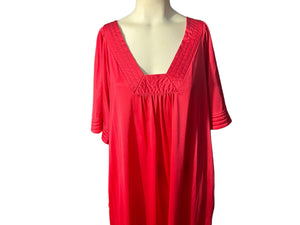 Vintage red Vanity Fair nightgown M