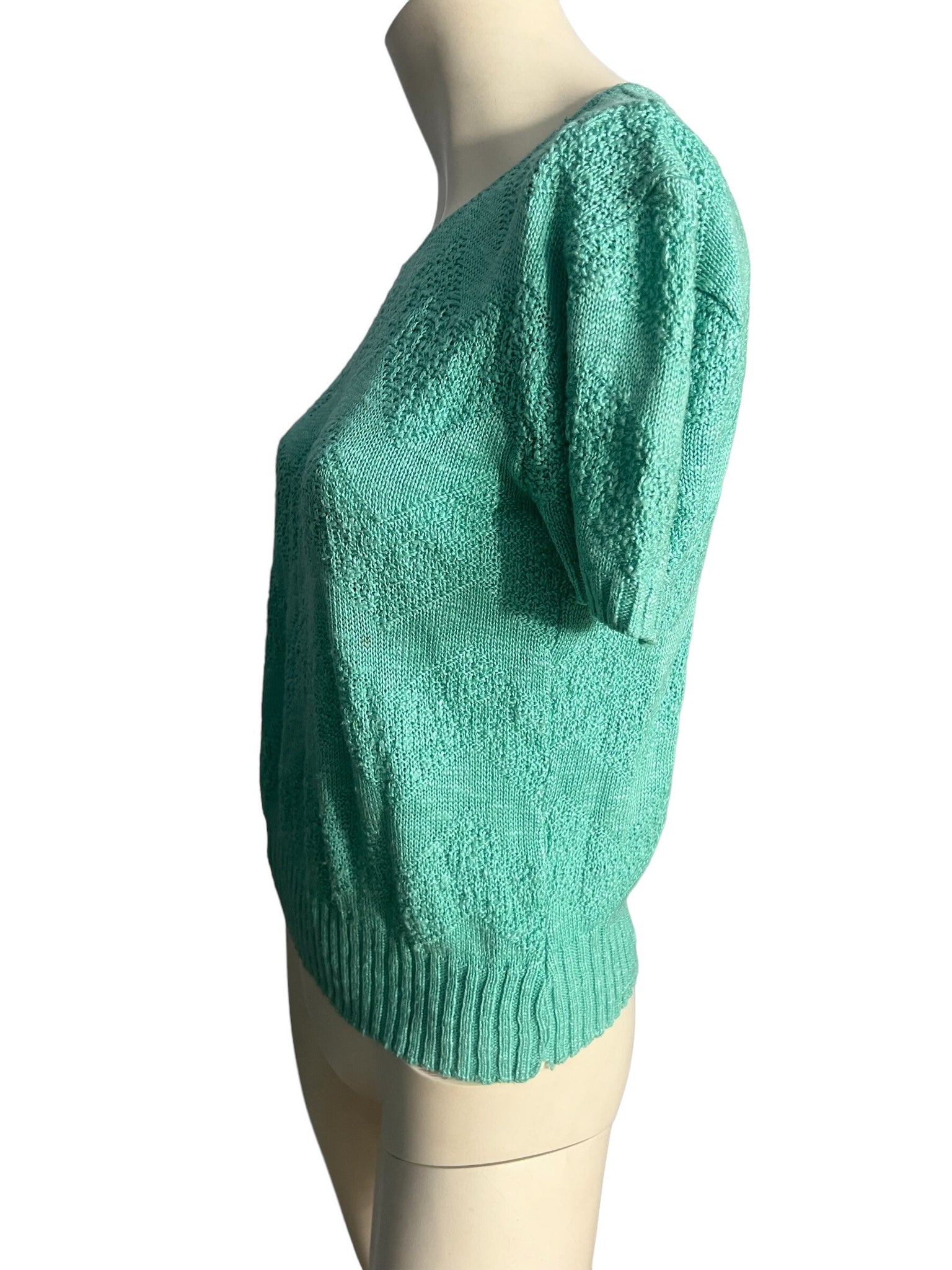 Vintage 80's green sweater shirt m