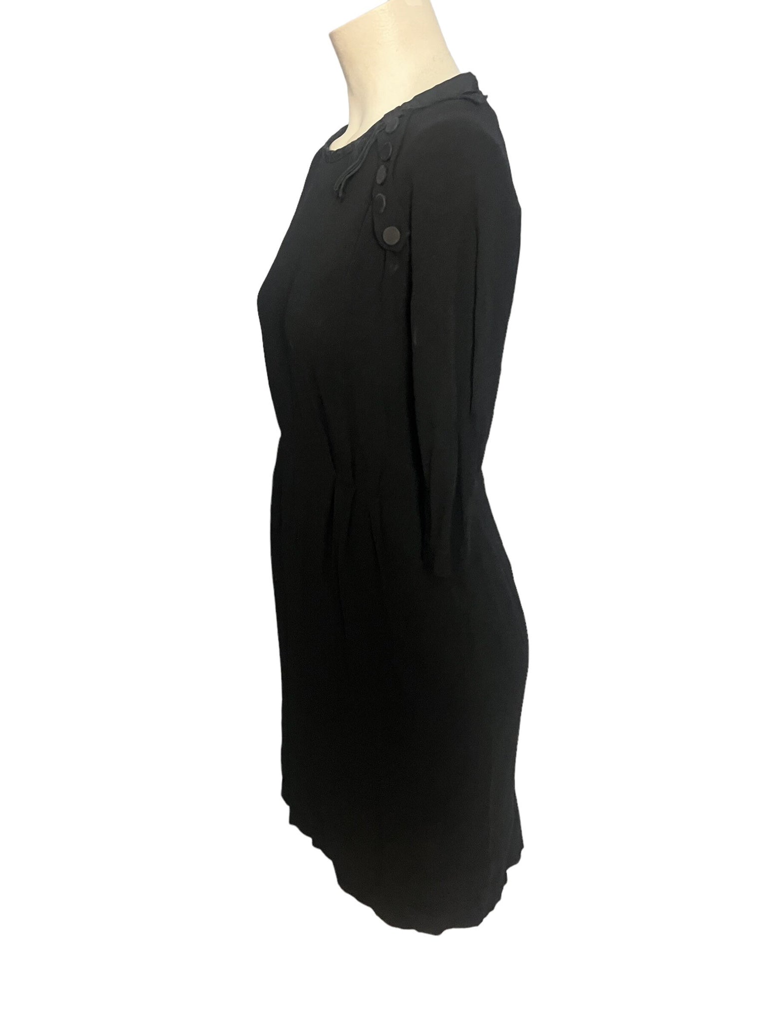 Vintage 50's black dress M