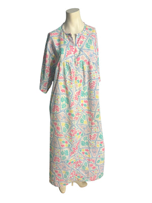 Vintage Anne Leslie caftan dress M