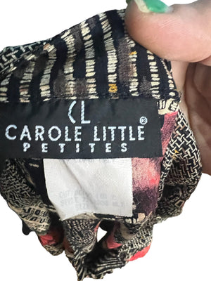 Vintage 80's Carole Little petites rayon blouse 6