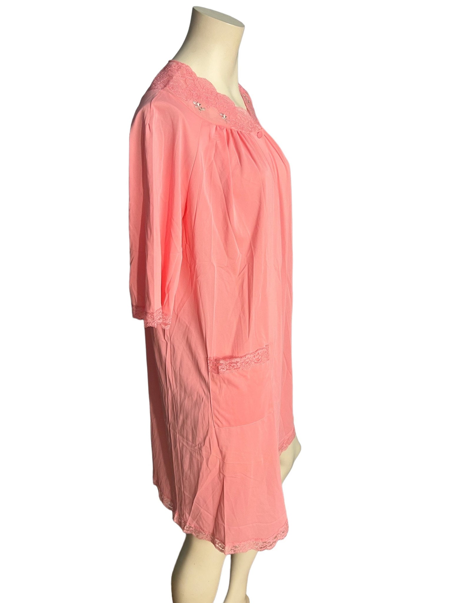 Vintage 60's pink robe deadstock Shadowline S