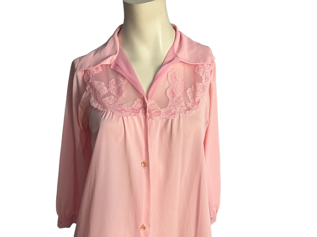 Vintage 70's pink robe Montgomery Ward M