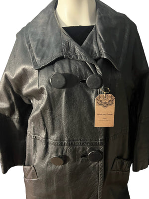 Vintage 50's 60's leather jacket coat