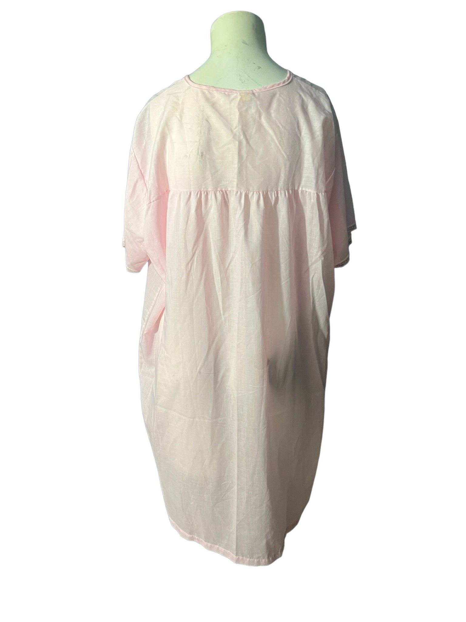 Vintage pink cotton Katz nightgown xl