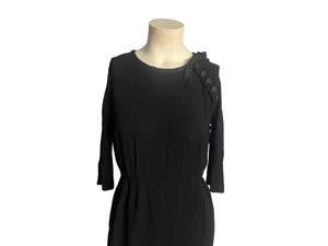 Vintage 50's black dress M