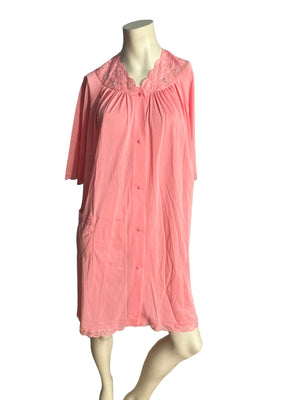 Vintage 60's pink robe deadstock Shadowline S