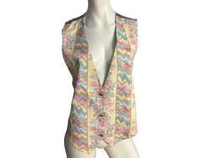 Vintage 80's Facets vest L