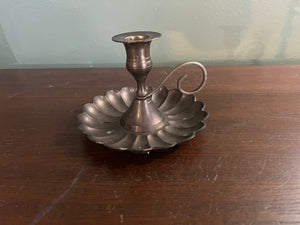 Vintage brass candlestick holder