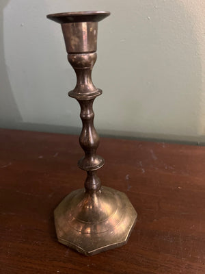 Vintage brass candlestick holder