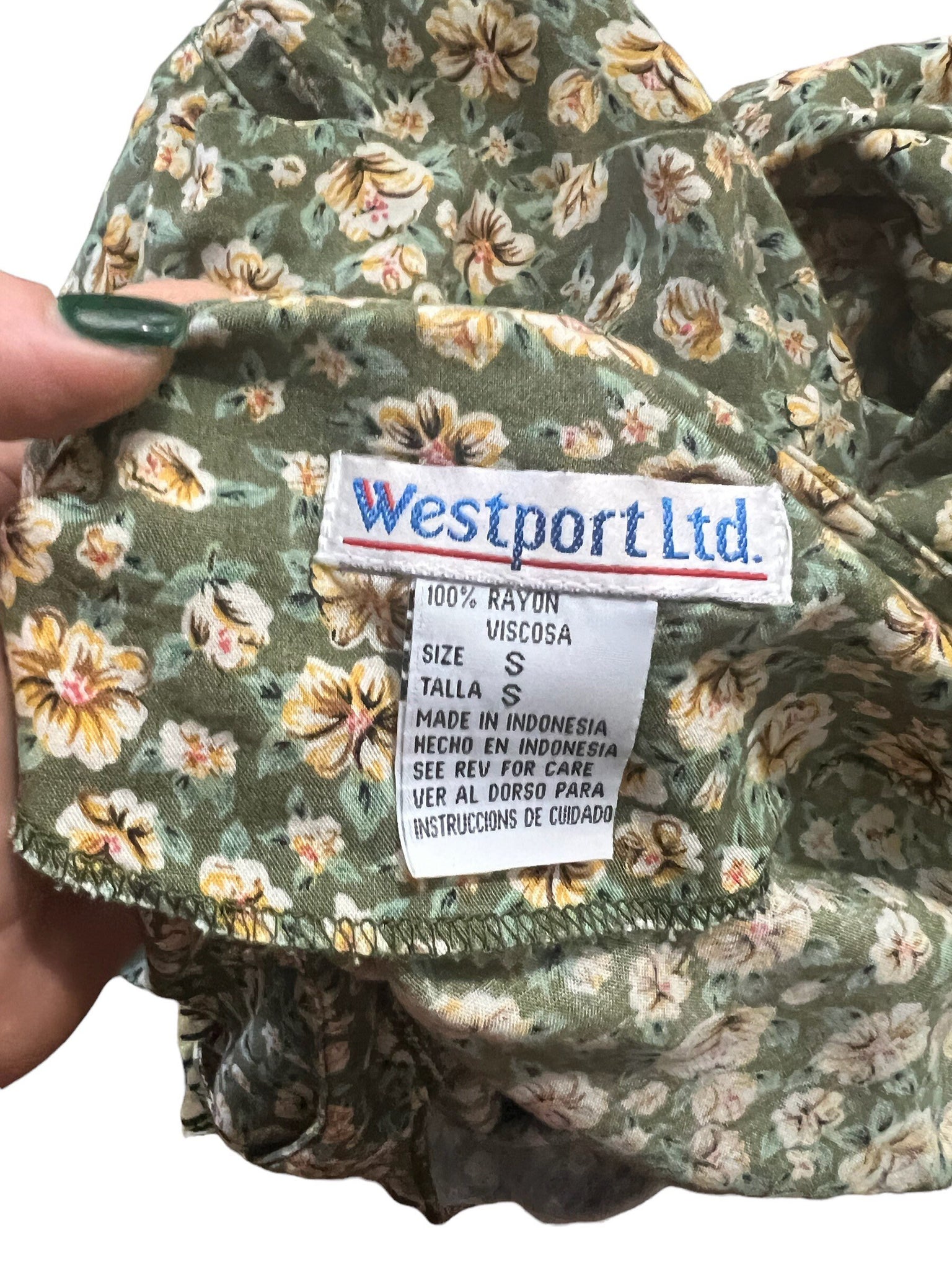 Vintage 80's floral romper S Westport