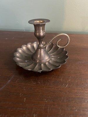 Vintage brass candlestick holder