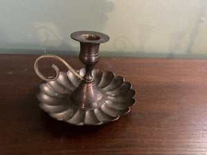 Vintage brass candlestick holder