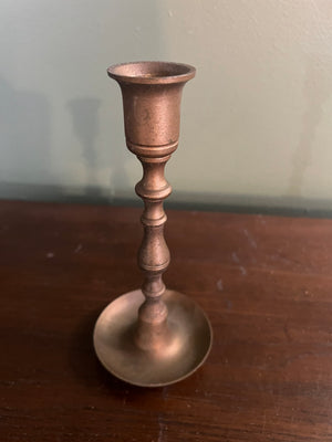 Vintage brass candlestick holder