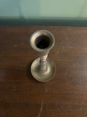 Vintage brass candlestick holder