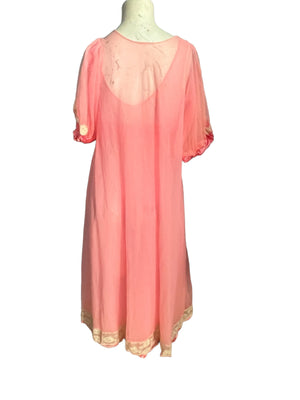 Vintage 1960's peignoir set nightgown Jenelle S