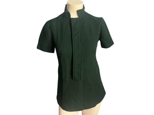 Vintage 70's green tunic top shirt S