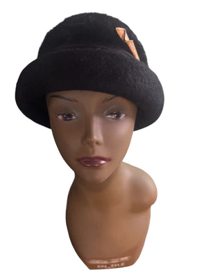 Vintage 60's black hat