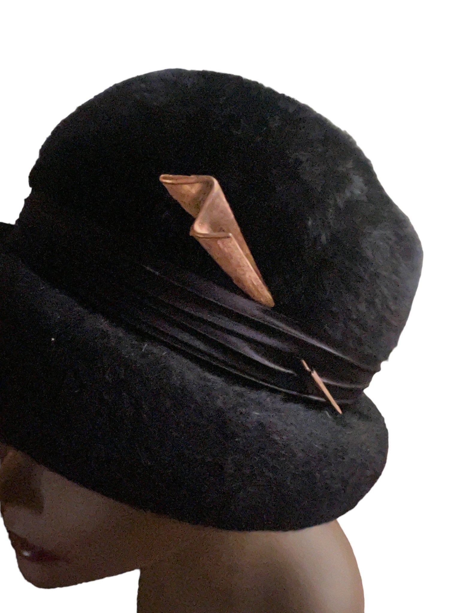 Vintage 60's black hat