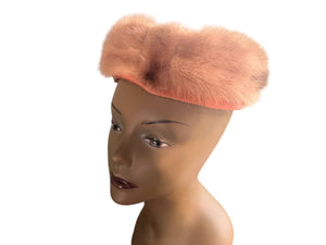 Vintage 50's mink hat