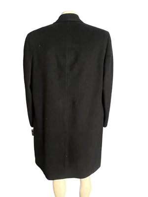 Vintage 50's cashmere black men's overcoat