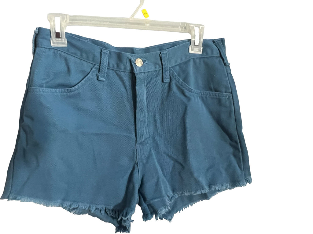 Vintage 70's 80's high waist short blue jean shorts L