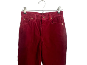 Vintage 70's high waist teen corduroy pants 26"
