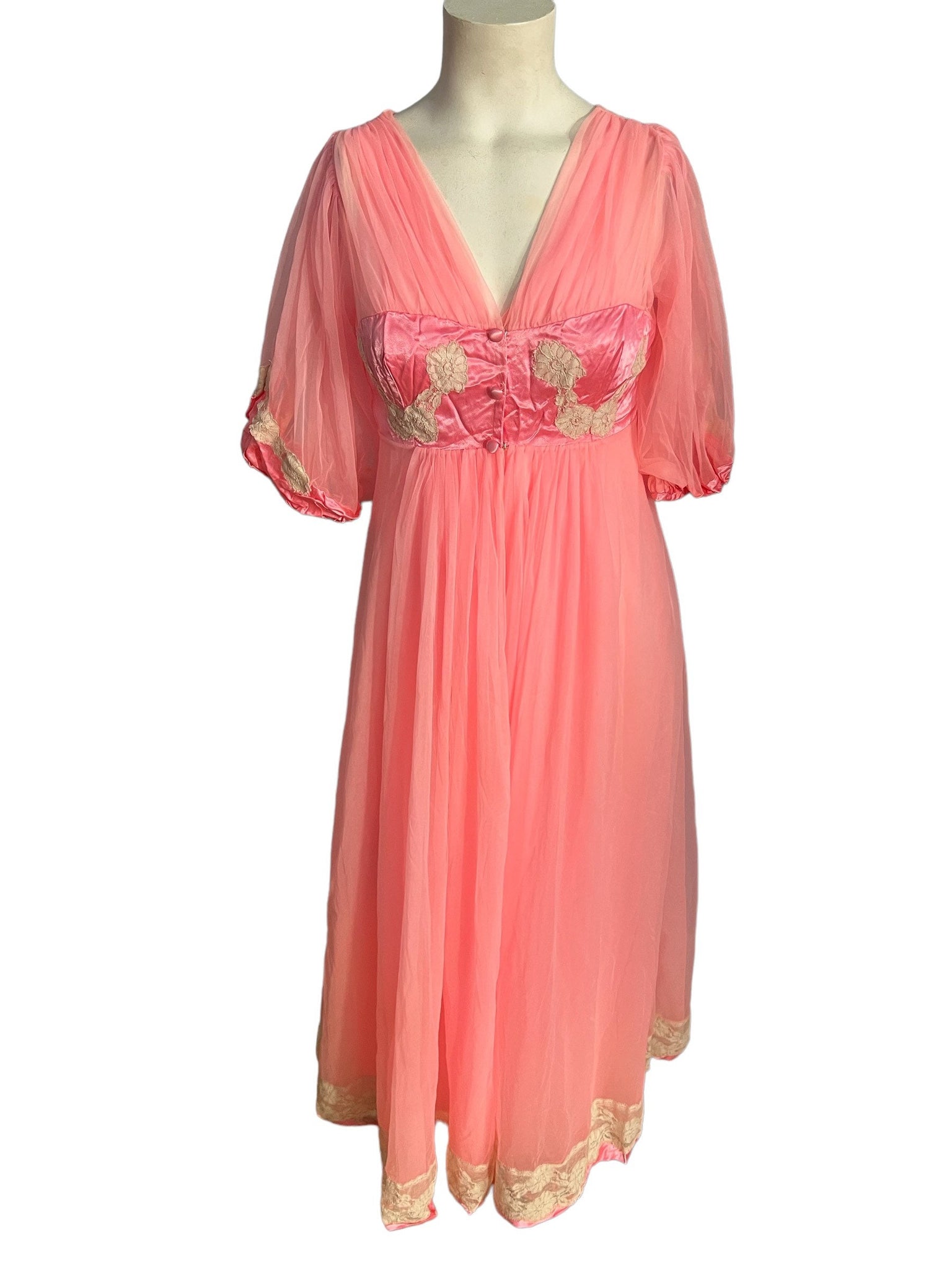 Vintage 1960's peignoir set nightgown Jenelle S