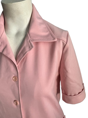 Vintage 70's pink women's leisure suit M Cos Cob