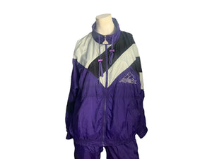 Vintage purple track suit ski suit Apex L