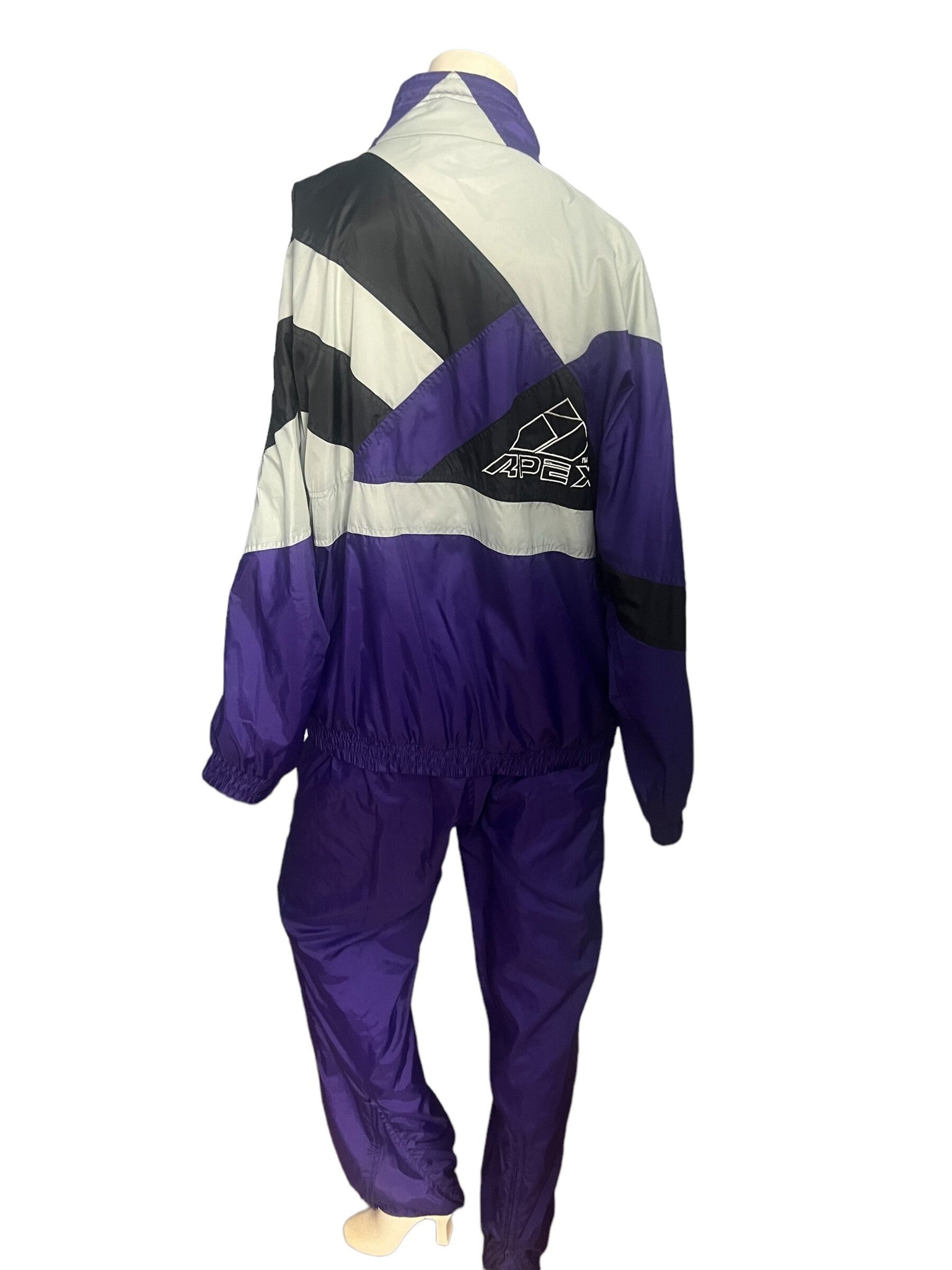 Vintage purple track suit ski suit Apex L