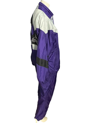 Vintage purple track suit ski suit Apex L