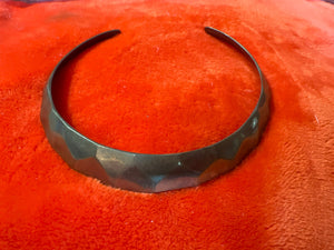 Vintage brass choker necklace collar