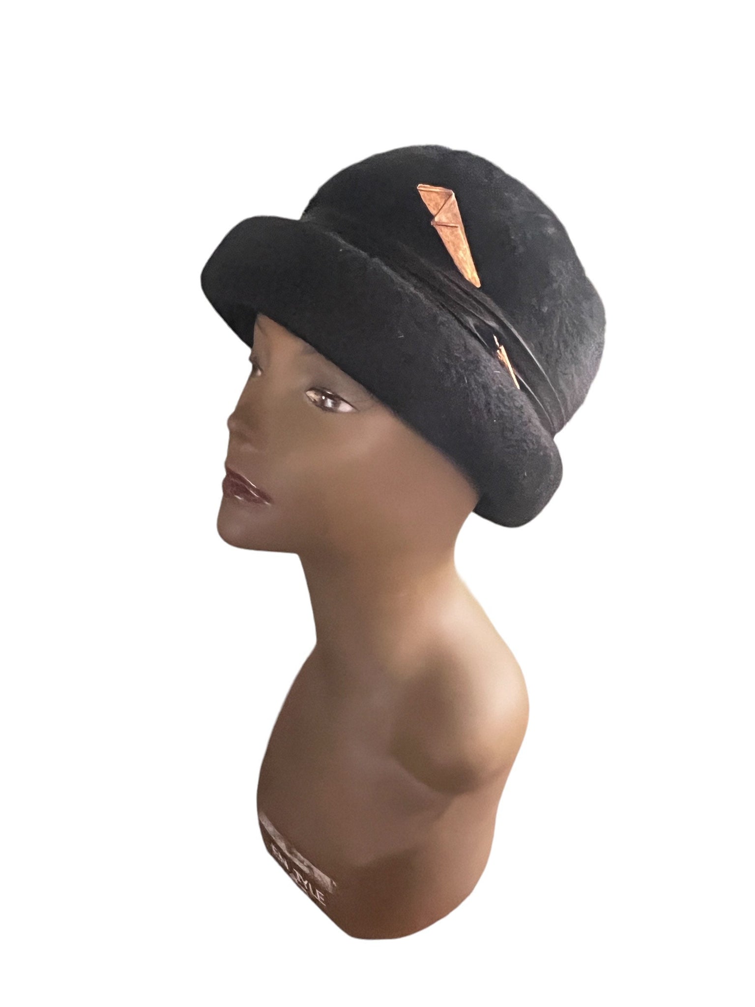 Vintage 60's black hat