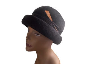 Vintage 60's black hat